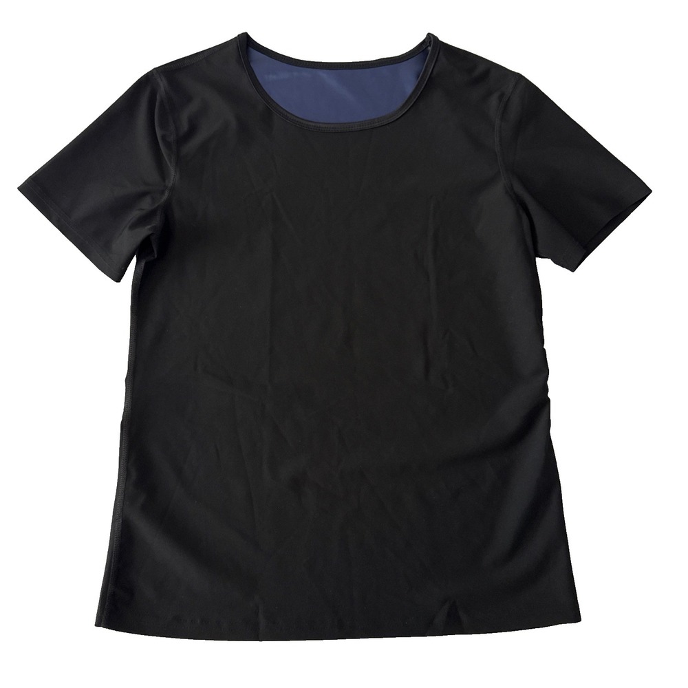 Sauna Shapewear Sweat‎ Contour Compression Men's Fitted Short Sleeve Shirt S Gym